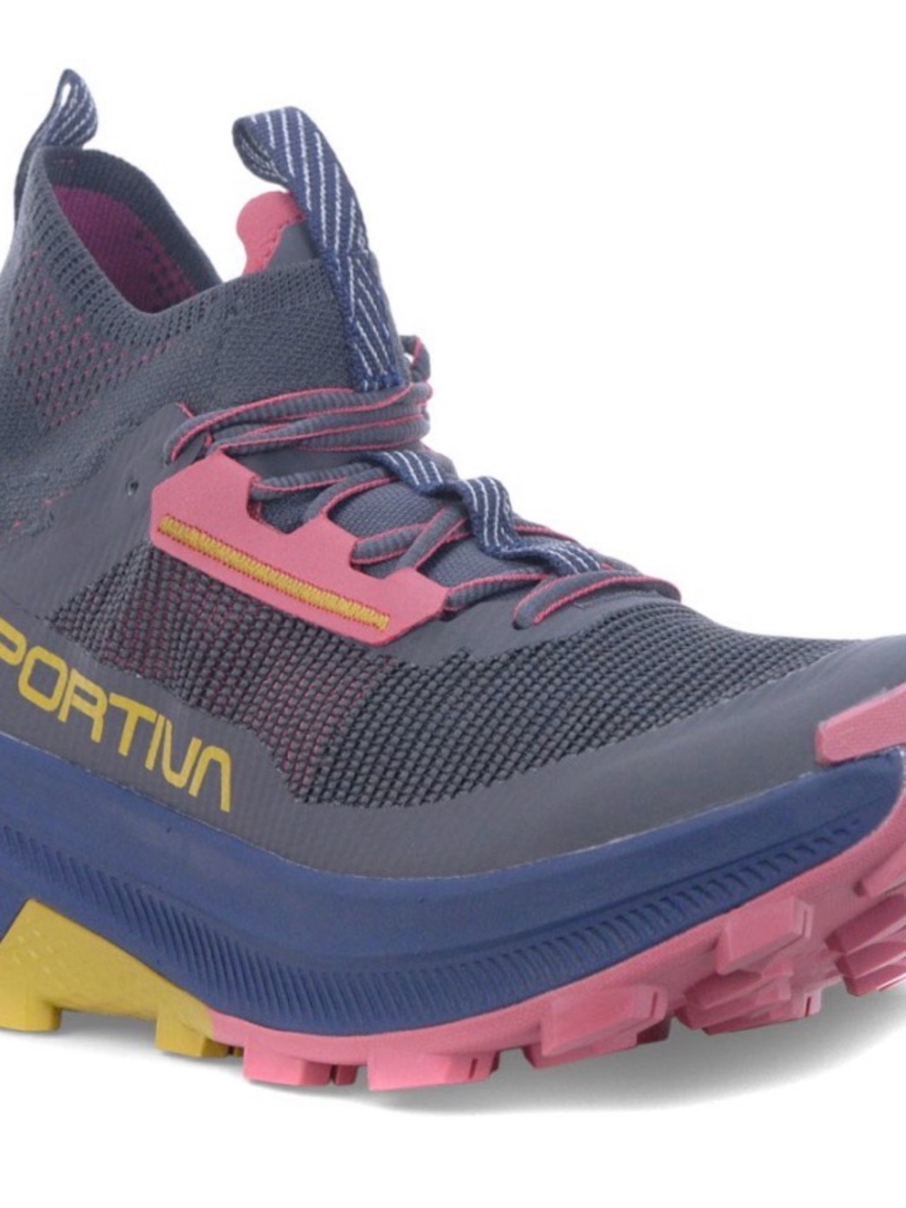 La Sportiva Women's Trail Shoe - Gray with Pink and Yellow Accents